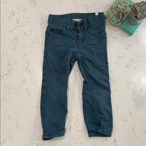 H&M Boys Teal Skinny Slim Fit Jean